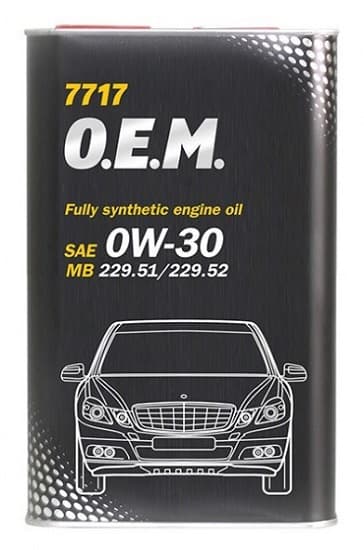 

Масло моторное 0W-30 OEM Mercedes Benz 7717 1л метал MANNOL MN7731METAL