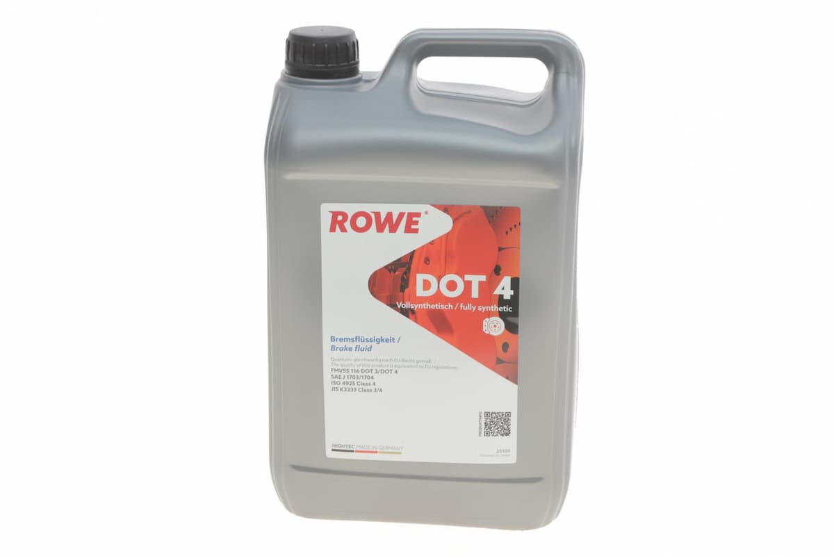 Тормозная жидкость DOT4 HIGHTEC Class 4 5л ROWE 25109005099