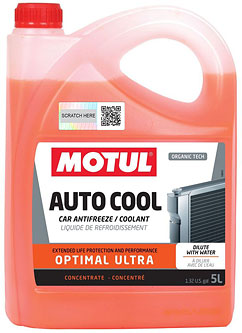 Антифриз G12 INUGEL OPTIMAL ULTRA концентрат оранжевый 5л MOTUL 818106