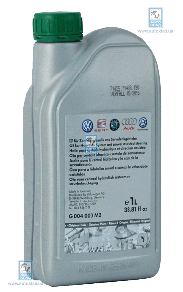 Масло гидравлическое Power Steering Fluid G004 1л VAG G 004 000 M2 ...