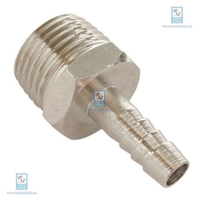 Переходник с наружной резьбой 1/4 на шланг 6мм INTERTOOL PT1843