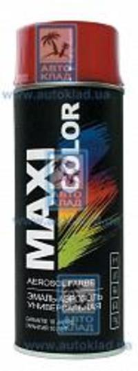 Краска спрей универсальная бордовая 400мл MAXI COLOR MX3005