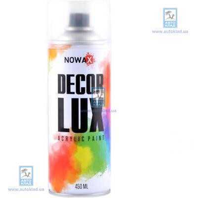 Лак акриловий прозорий спрей DECOR LUX 9015 450мл NOWAX NX48015